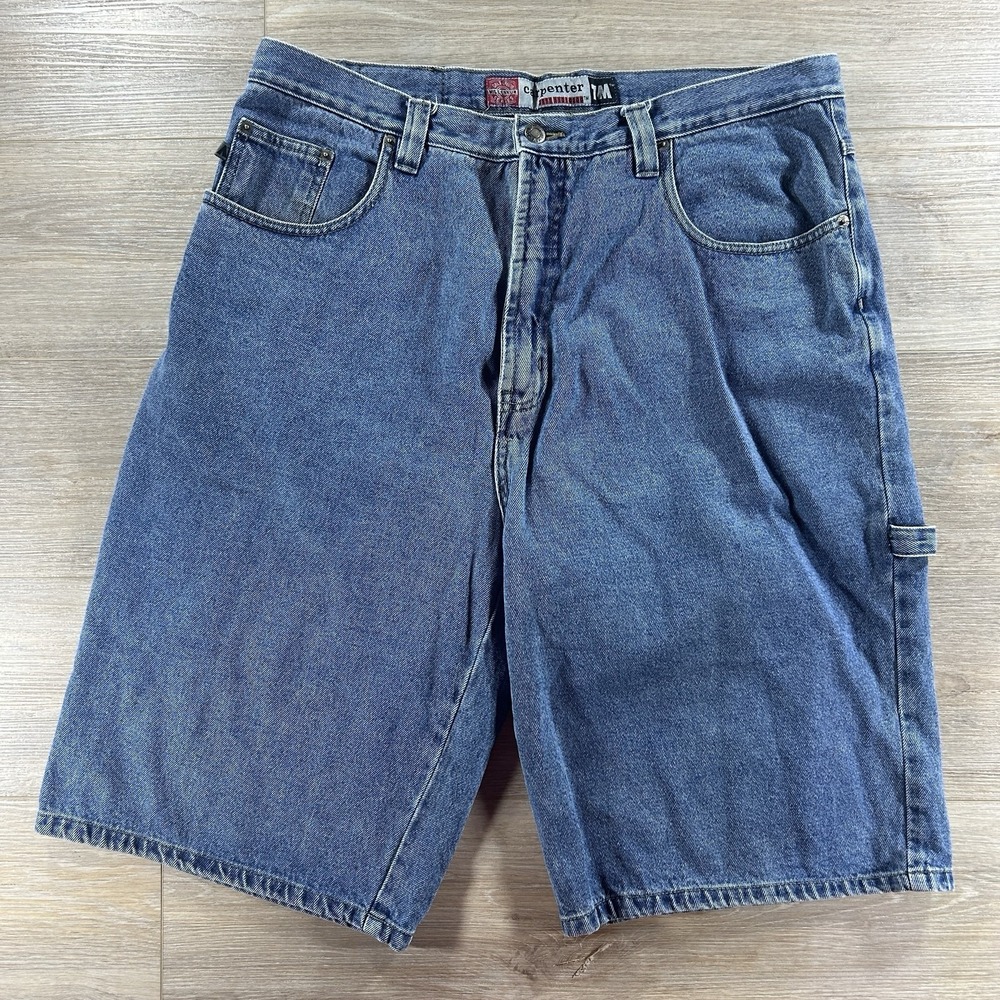 VTG Bugle Boy 7M Shorts Mens 38 Y2K Carpenter Jorts Baggy Skater Oversized Long